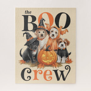 Rompecabezas de perros de Halloween