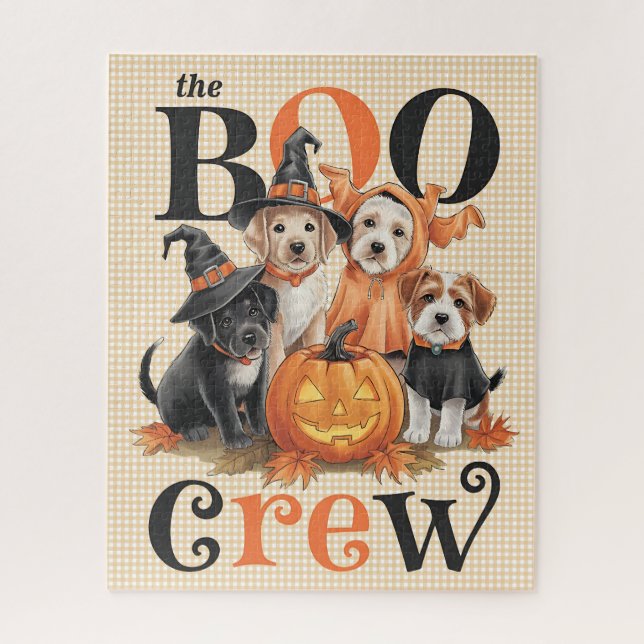 Rompecabezas de perros de Halloween (Vertical)