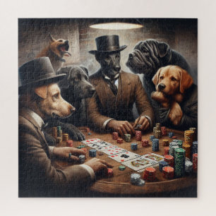 Rompecabezas de perros de póquer