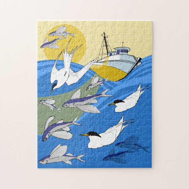 Rompecabezas de pesca de 11x14 para personas de co (Vertical)