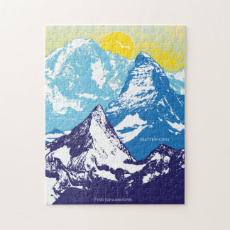Rompecabezas de pico alpino de 11x14 para personas