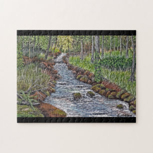 Rompecabezas de Pintura Acrílica de Arroyo de Mont