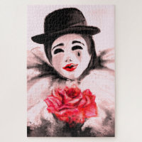 Rompecabezas de pintura con Payaso y Rosa