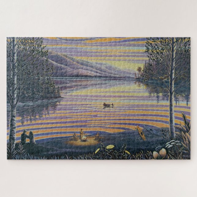 Rompecabezas de pintura de paisaje de BC Rock'n th (Horizontal)