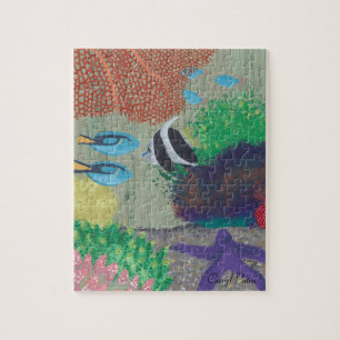 Rompecabezas de pintura de peces tropicales