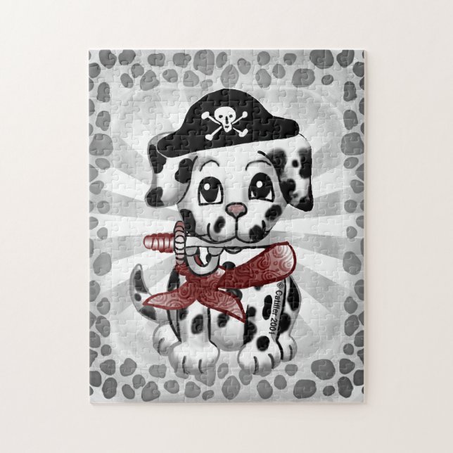 Rompecabezas de Pirata Perro Cachorro (Vertical)