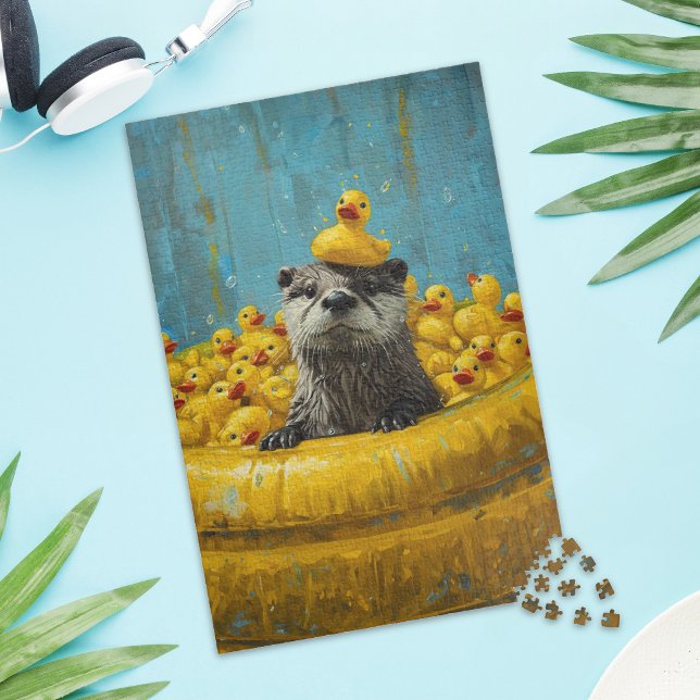 Rompecabezas de piscina de pato de goma de nutria  (Subido por el creador)