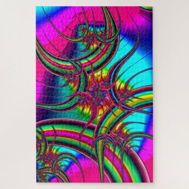 rompecabezas de plumas fractales (Vertical)