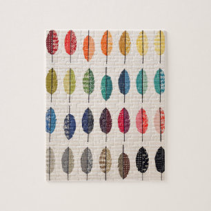 Rompecabezas de plumas templadas