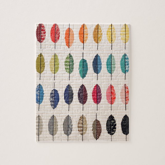 Rompecabezas de plumas templadas (Vertical)