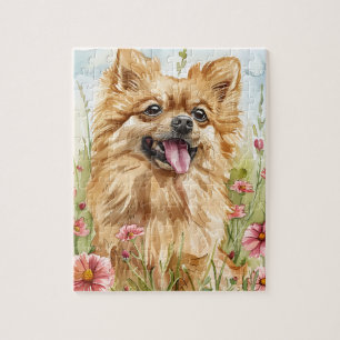 Rompecabezas de Pomerania – Diversión de perro con