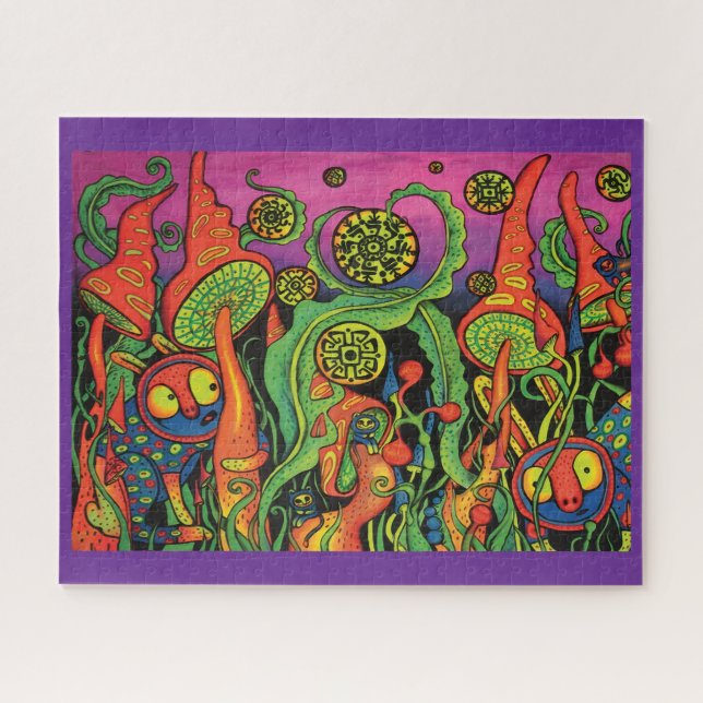 Rompecabezas de Póster de Hongos Psicodélicos Vint (Horizontal)