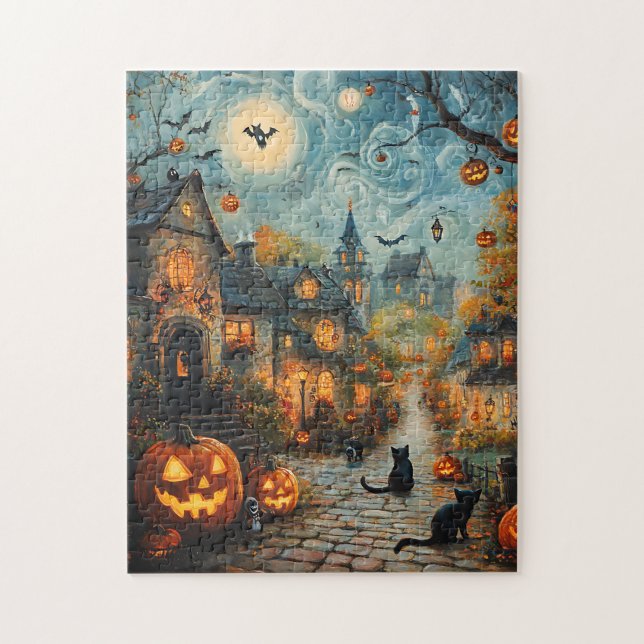 Rompecabezas de pueblo fantasma (Vertical)