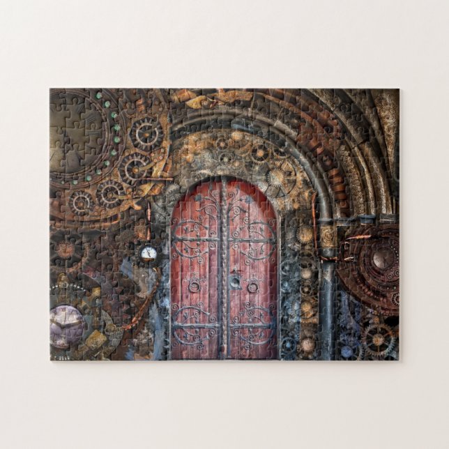 Rompecabezas de Puerta Steampunk (Horizontal)