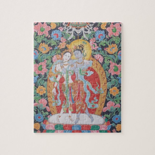 Rompecabezas de Radha-Krishna (Vertical)
