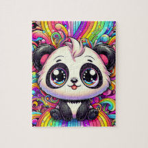 Rompecabezas de Rainbow Panda