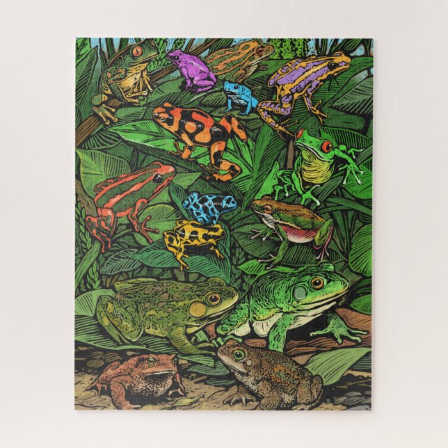 Rompecabezas de ranas (Vertical)