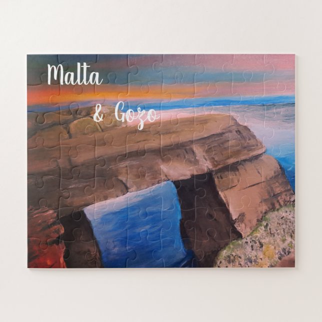Rompecabezas de recuerdo de Malta y Gozo (Horizontal)