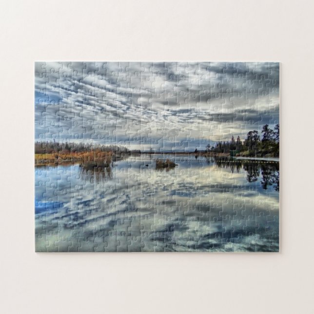 Rompecabezas de reflexión sobre las vías navegable (Horizontal)