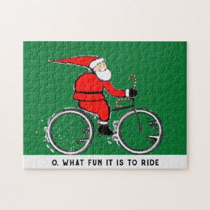Rompecabezas de regalo de vacaciones para ciclista