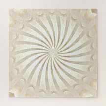 Rompecabezas de remolino beige crema