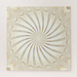 Rompecabezas de remolino beige crema