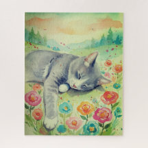 Rompecabezas de retrato de gato