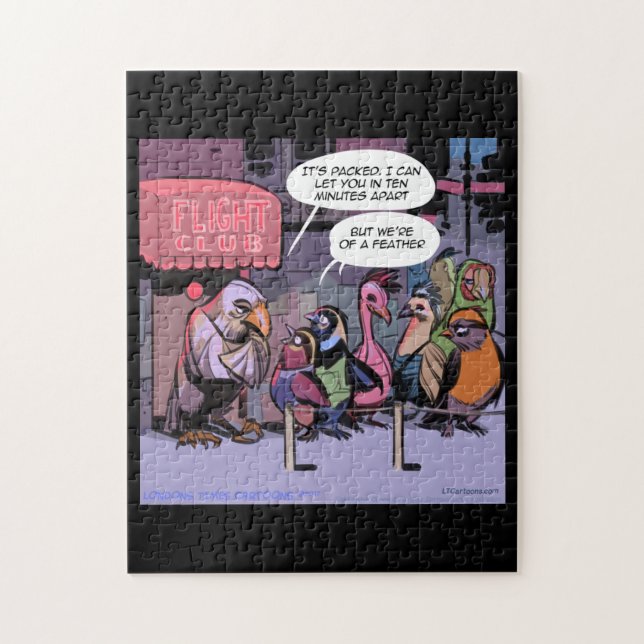 Rompecabezas de Rick London "Aves de una pluma" co (Vertical)