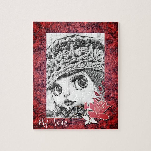 Rompecabezas de rompecabezas con marco de foto vin (Vertical)