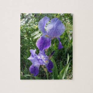 Rompecabezas de rompecabezas de flores moradas