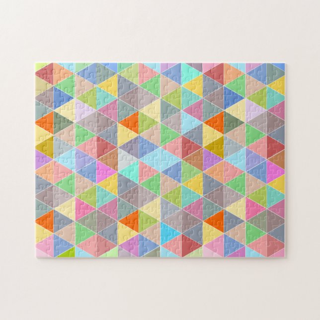 Rompecabezas de rompecabezas de triángulo geométri (Horizontal)