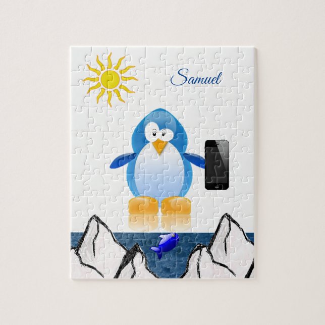 Rompecabezas de rompecabezas decorativo pingüino (Vertical)