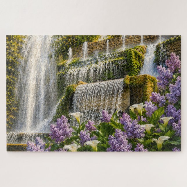 Rompecabezas de Rompeolas de Lilas (Horizontal)