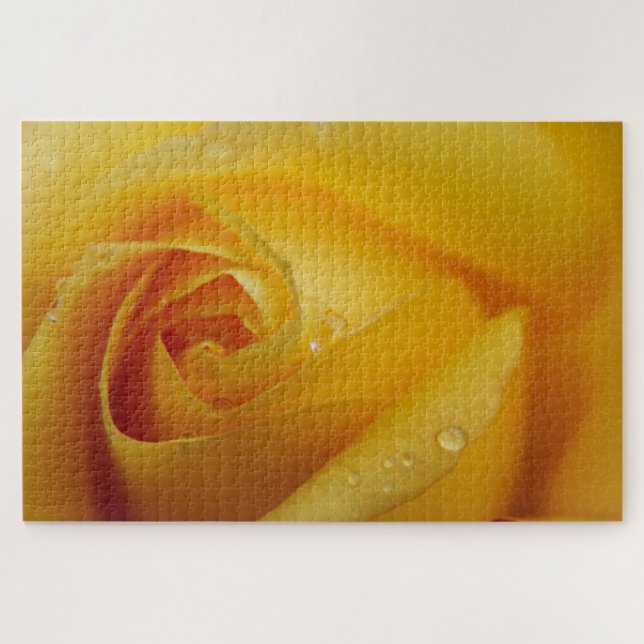 Rompecabezas de Rosa Amarilla (Horizontal)