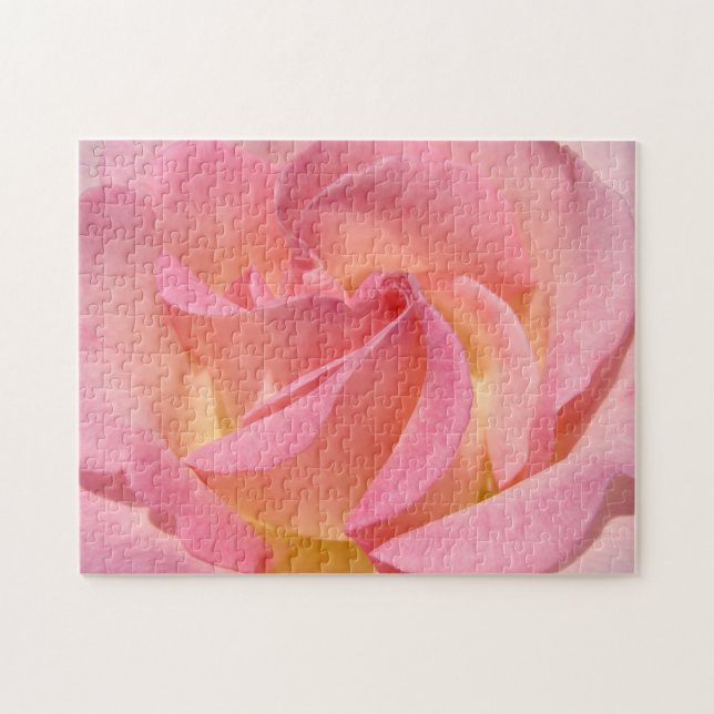Rompecabezas de Rosa Personaliza regalos Rosa Rosa (Horizontal)