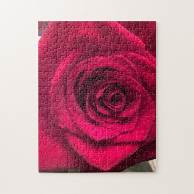 Rompecabezas de Rosa Roja (Vertical)