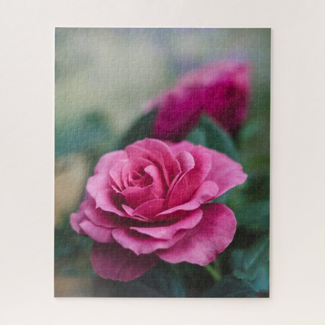 Rompecabezas de rosas rosadas con rosas (Vertical)