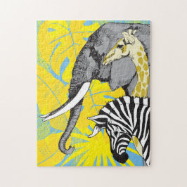 Rompecabezas de Safari 11x14 para personas de colo