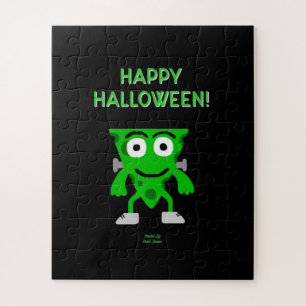 Rompecabezas de saludos de Halloween en FrankenChe