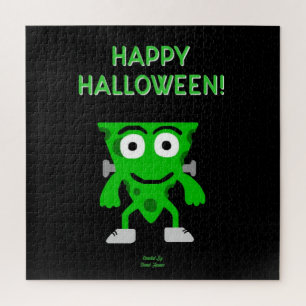 Rompecabezas de saludos de Halloween en FrankenChe