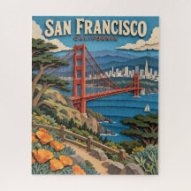 Rompecabezas de San Francisco Golden Gate de corte