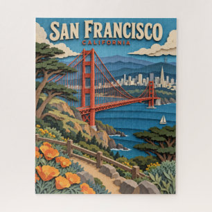 Rompecabezas de San Francisco Golden Gate de corte