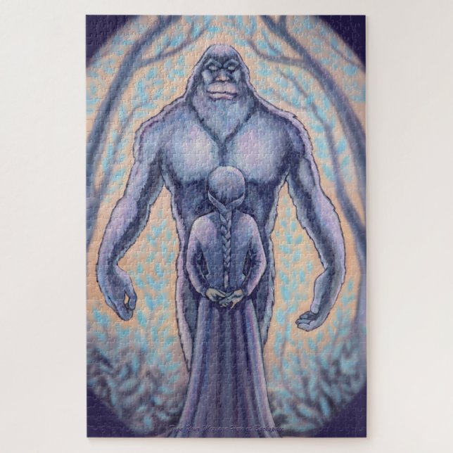 Rompecabezas de Sasquatch Rompecabezas Pie de fuer (Vertical)