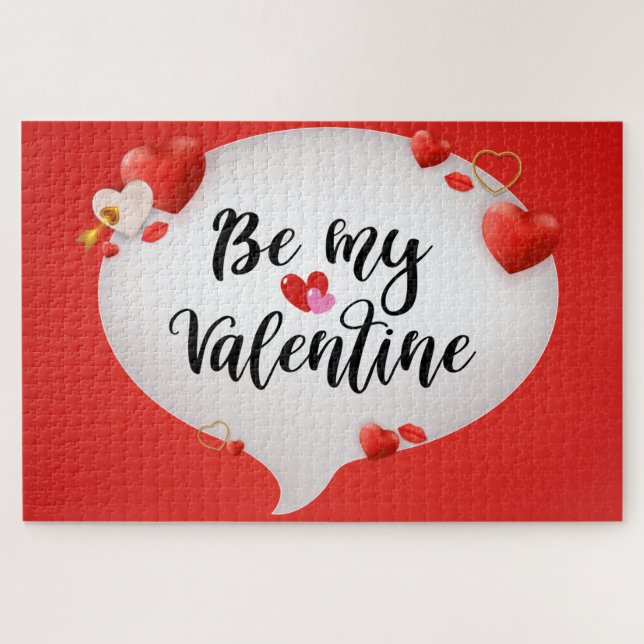Rompecabezas de Sé Mi San Valentín (Horizontal)