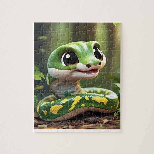 Rompecabezas de serpiente sensacionalista (Vertical)