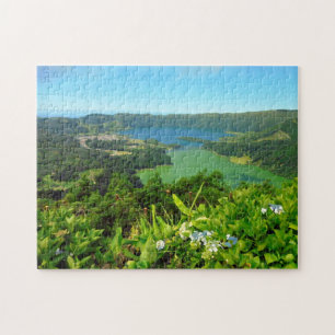 Rompecabezas de Sete Cidades Azore 11x14 con la