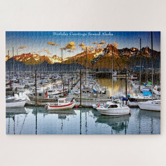 Rompecabezas de Seward Alaska (Horizontal)