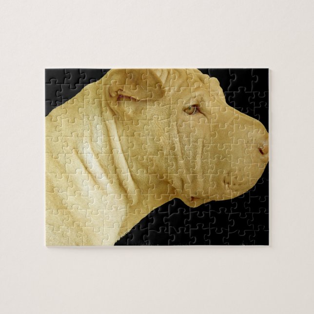 Rompecabezas de Shar-Pei del chino (Horizontal)