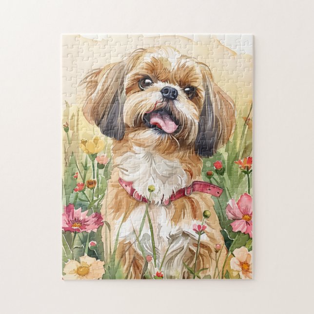 Rompecabezas de Shih Tzu - Rompecabezas de Perro C (Vertical)