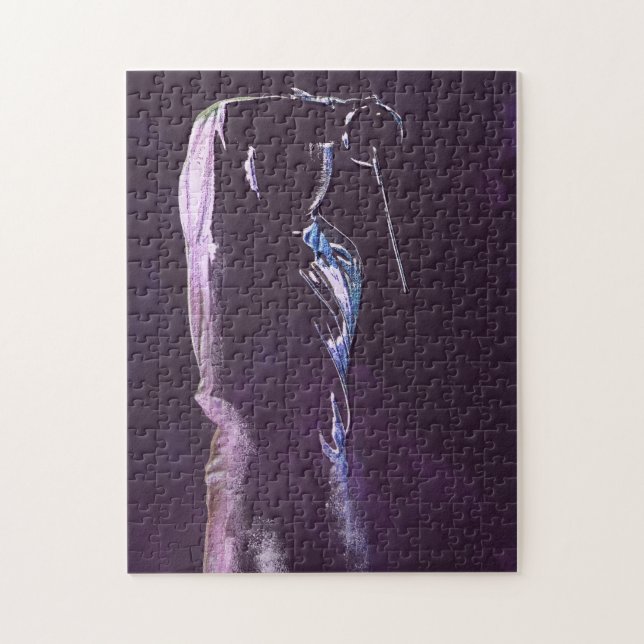 Rompecabezas de silueta de esgrima (Vertical)